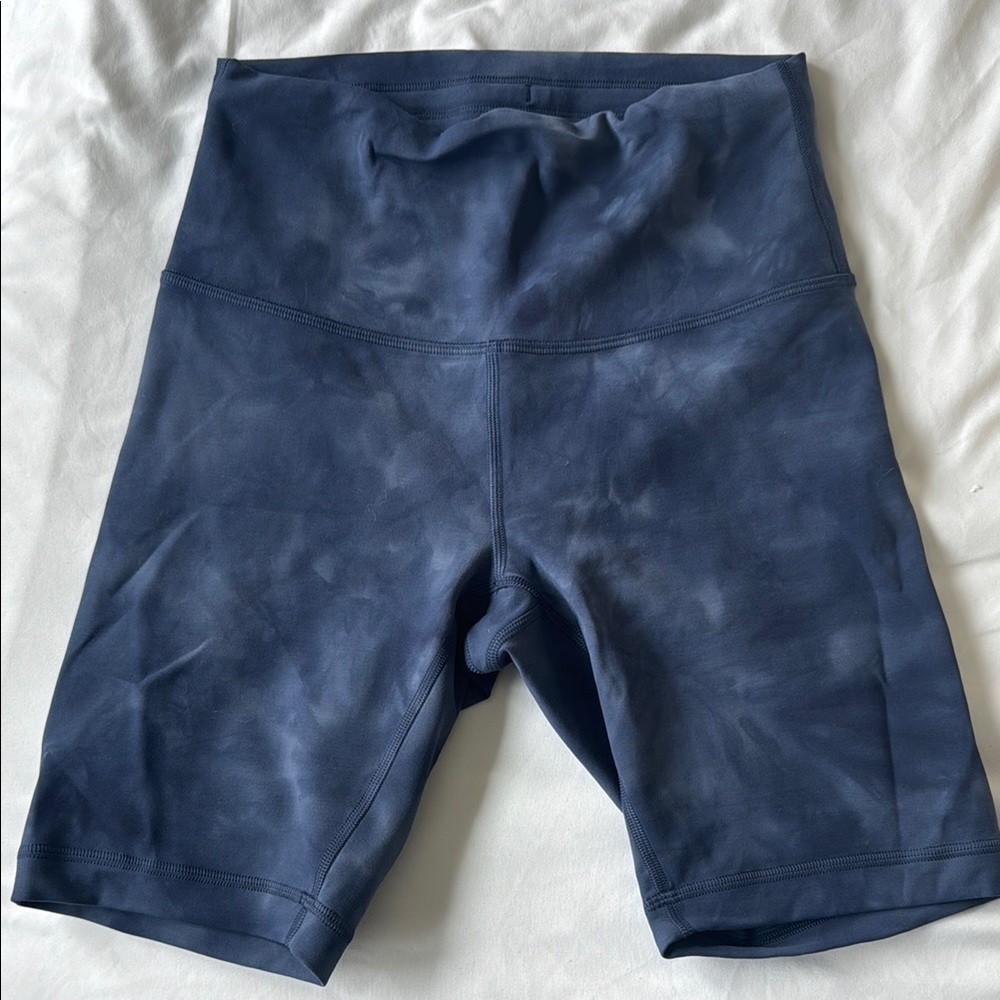 Lululemon Athletica Blue Bike Shorts High-Waisted